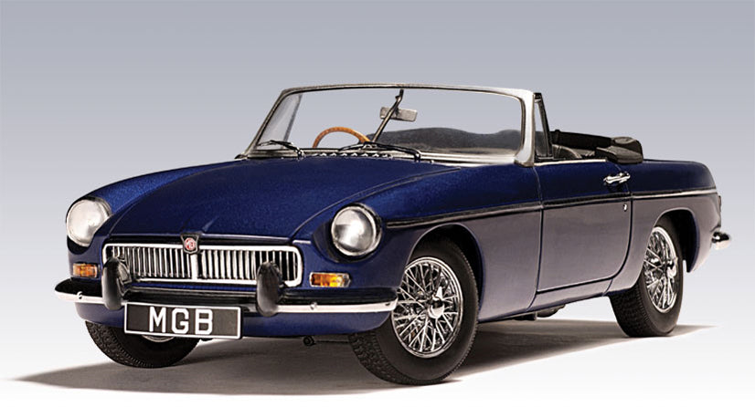 1:18 MG MGB Roadster MKII - 1969 - Pageant Blue - AUTOart - 76611