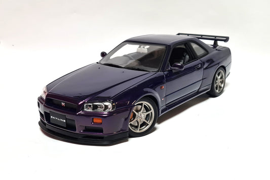 1:18 Nissan R34 Skyline GTR - 1999 - Midnight Purple - AUTOart - 77304
