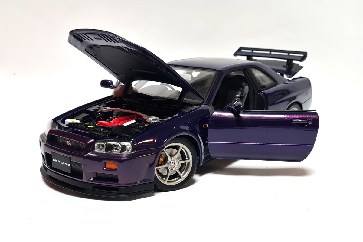 1:18 Nissan R34 Skyline GTR - 1999 - Midnight Purple - AUTOart - 77304