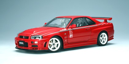 1:18 Nissan R34 Skyline GT-R Nismo R-Tune - Active Red - AUTOart - 77357