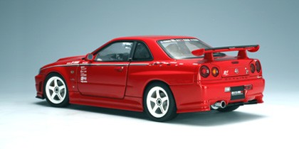 1:18 Nissan R34 Skyline GT-R Nismo R-Tune - Active Red - AUTOart - 77357