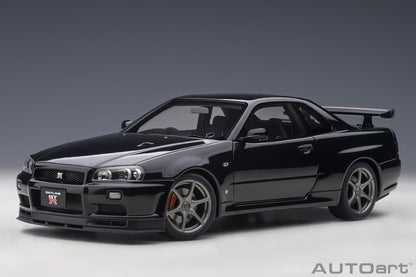 1:18 Nissan R34 Skyline GT-R V-Spec II - Black Pearl - AUTOart - 77407