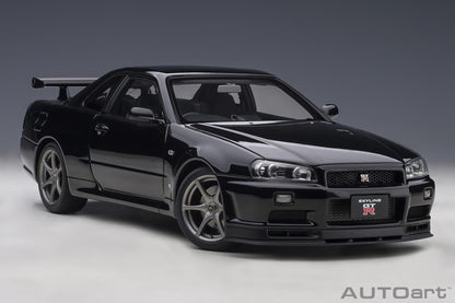 1:18 Nissan R34 Skyline GT-R V-Spec II - Black Pearl - AUTOart - 77407
