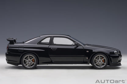 1:18 Nissan R34 Skyline GT-R V-Spec II - Black Pearl - AUTOart - 77407