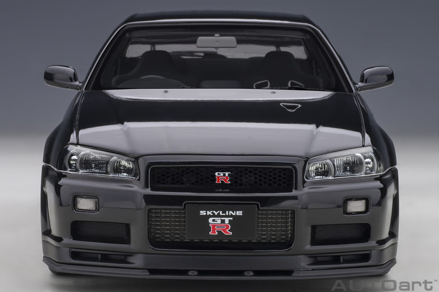 1:18 Nissan R34 Skyline GT-R V-Spec II - Black Pearl - AUTOart - 77407