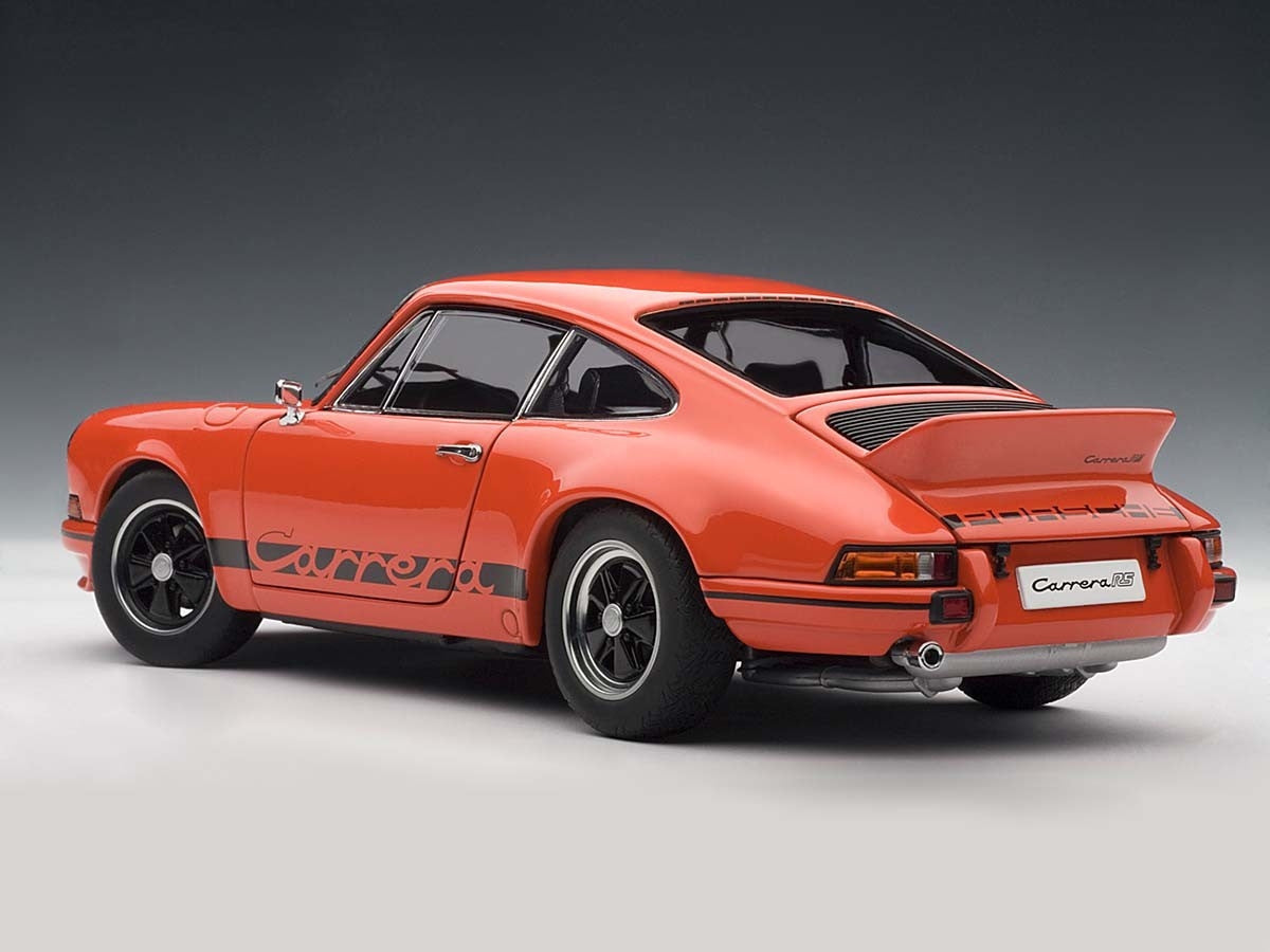 1:18 Porsche 911 Carrera RS 2.7 - 1973 - Orange w/ Black Stripes - AUTOart - 78054