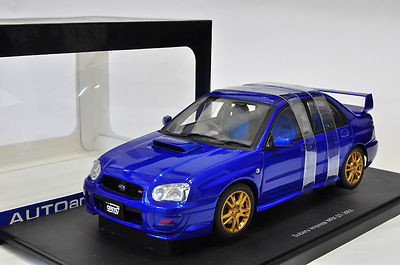 1:18 Subaru Impreza WRX Sti - 2003 - Blue - AUTOart - 78661