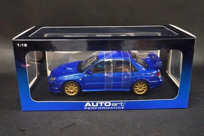 1:18 Subaru Impreza WRX Sti - 2006 - Blue - AUTOart - 78681