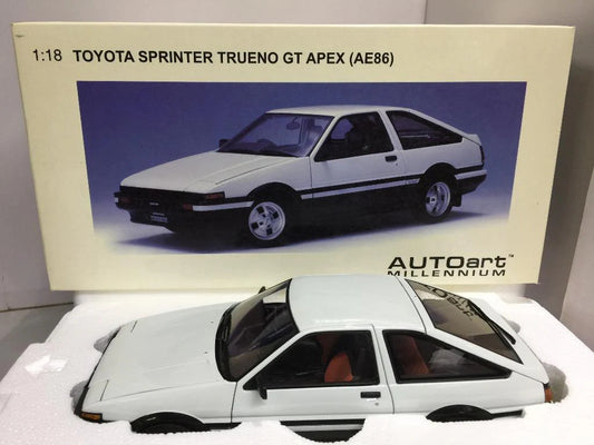 1:18 Toyota AE86 Sprinter Trueno GT Apex - White - AUTOart - 78791