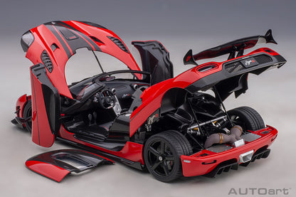 1:18 Koenigsegg Agera RS - Chilli Red w/Black Accents - AUTOart - 79022