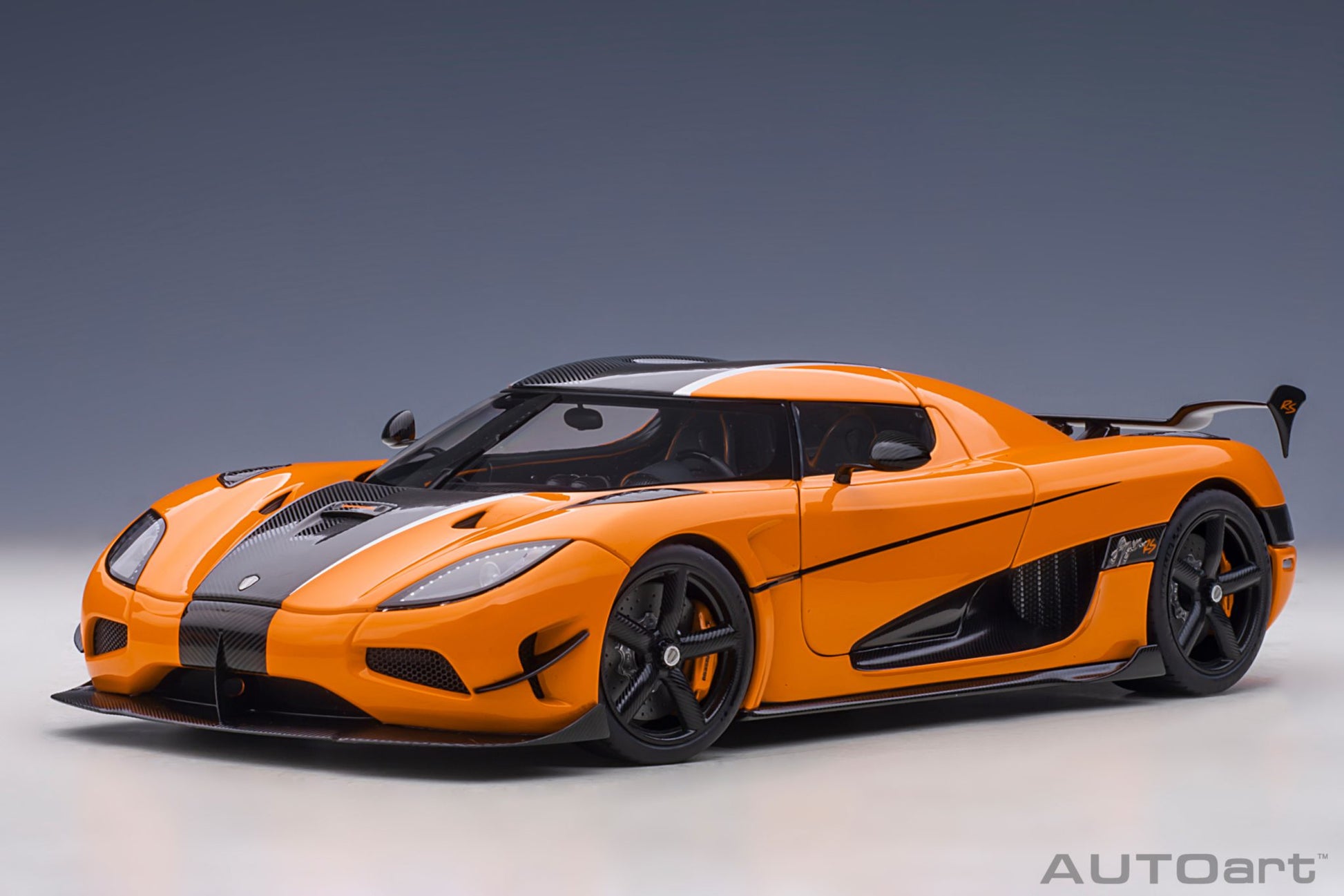 1:18 Koenigsegg Agera RS - Cone Orange w/Black Accents - AUTOart - 79023