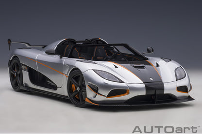 1:18 Koenigsegg Agera RS - Moon Silver w/Black Accents - AUTOart - 79024
