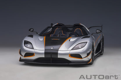 1:18 Koenigsegg Agera RS - Moon Silver w/Black Accents - AUTOart - 79024