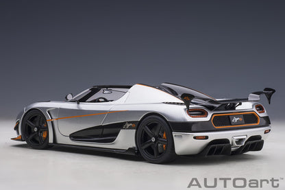 1:18 Koenigsegg Agera RS - Moon Silver w/Black Accents - AUTOart - 79024