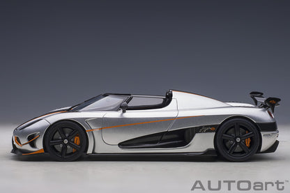 1:18 Koenigsegg Agera RS - Moon Silver w/Black Accents - AUTOart - 79024