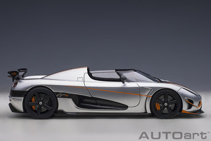 1:18 Koenigsegg Agera RS - Moon Silver w/Black Accents - AUTOart - 79024