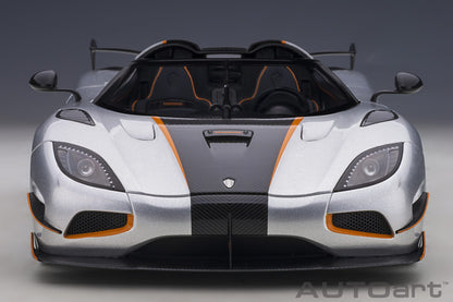 1:18 Koenigsegg Agera RS - Moon Silver w/Black Accents - AUTOart - 79024