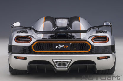 1:18 Koenigsegg Agera RS - Moon Silver w/Black Accents - AUTOart - 79024