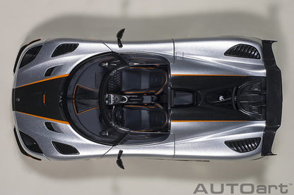 1:18 Koenigsegg Agera RS - Moon Silver w/Black Accents - AUTOart - 79024