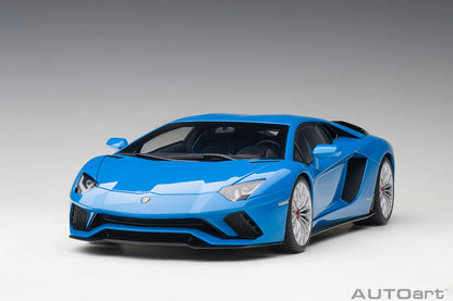 1:18 Lamborghini Aventador S - Blue Nila/Pearl Blue - AUTOart - 79134