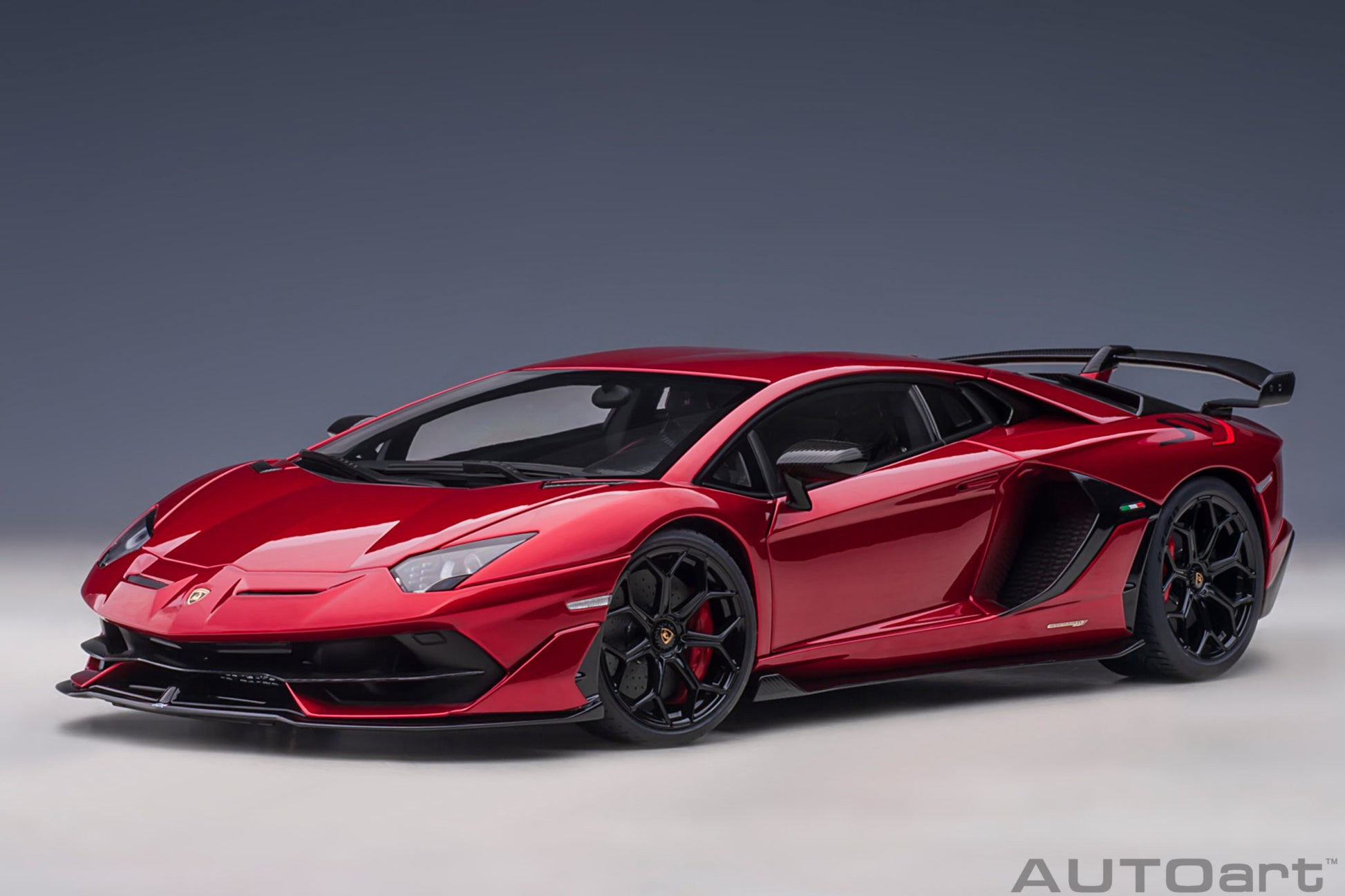 1:18 Lamborghini Aventador SVJ - Rosso Efesto/Metallic Red - AUTOart - 79177