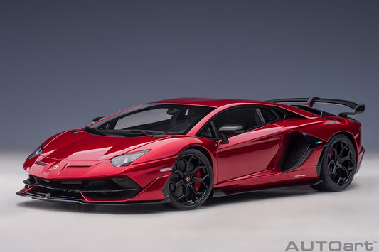 1:18 Lamborghini Aventador SVJ - Rosso Efesto/Metallic Red - AUTOart - 79177