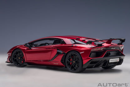 1:18 Lamborghini Aventador SVJ - Rosso Efesto/Metallic Red - AUTOart - 79177