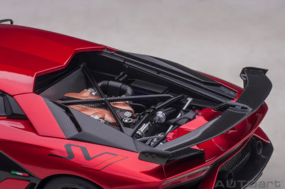 1:18 Lamborghini Aventador SVJ - Rosso Efesto/Metallic Red - AUTOart - 79177