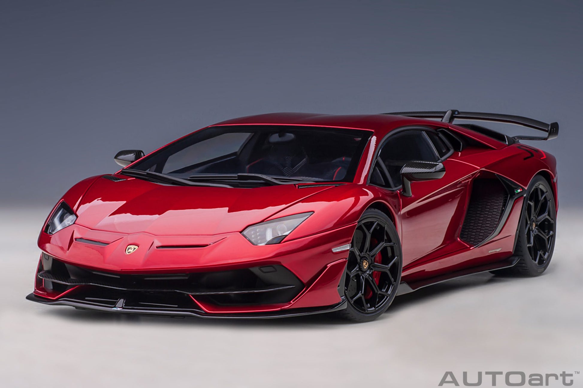 1:18 Lamborghini Aventador SVJ - Rosso Efesto/Metallic Red - AUTOart - 79177