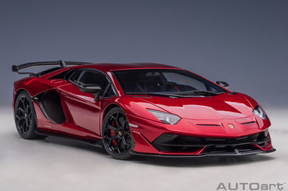 1:18 Lamborghini Aventador SVJ - Rosso Efesto/Metallic Red - AUTOart - 79177