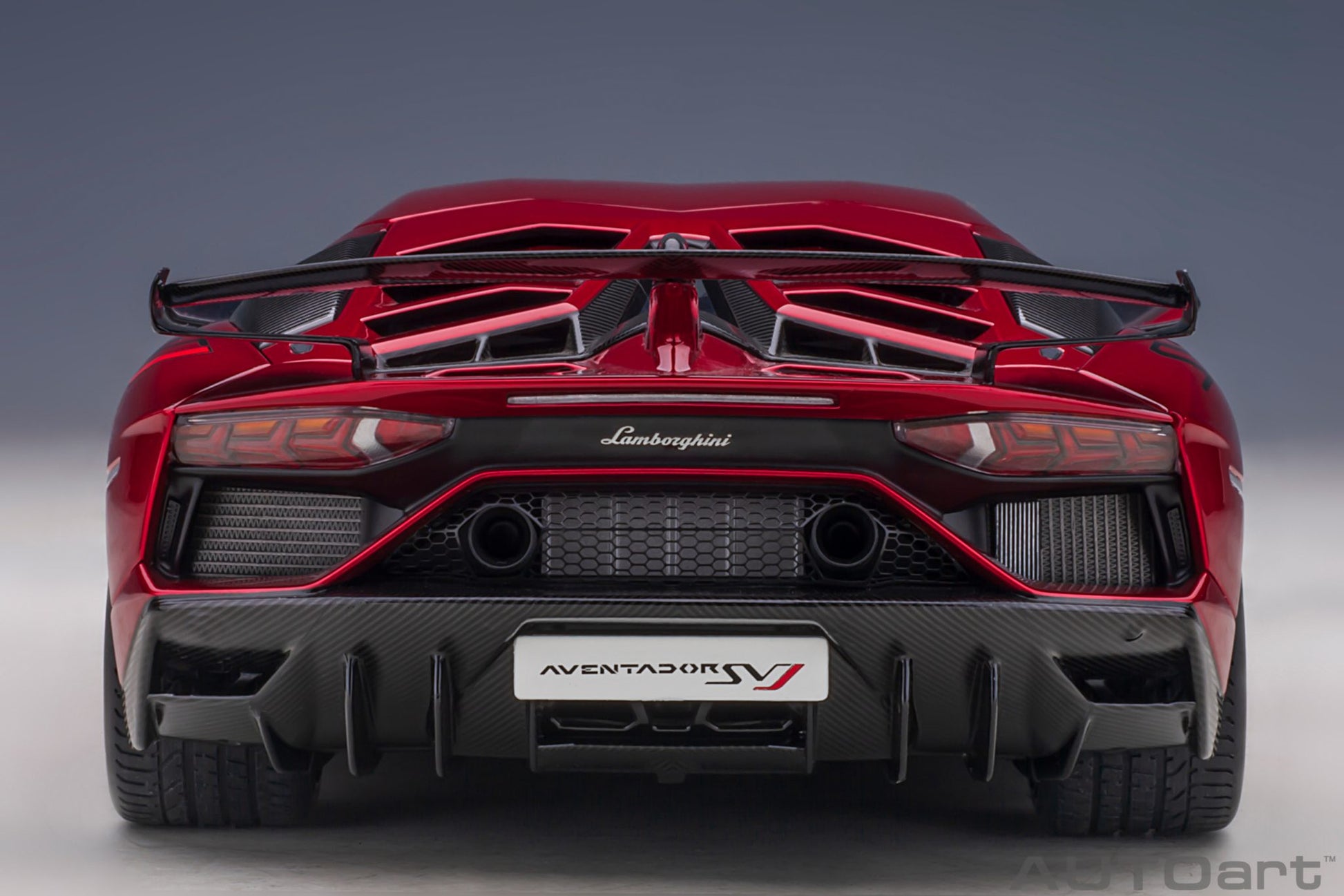 1:18 Lamborghini Aventador SVJ - Rosso Efesto/Metallic Red - AUTOart - 79177