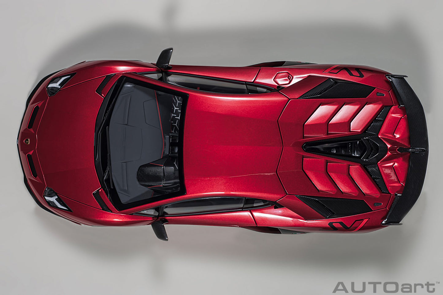 1:18 Lamborghini Aventador SVJ - Rosso Efesto/Metallic Red - AUTOart - 79177