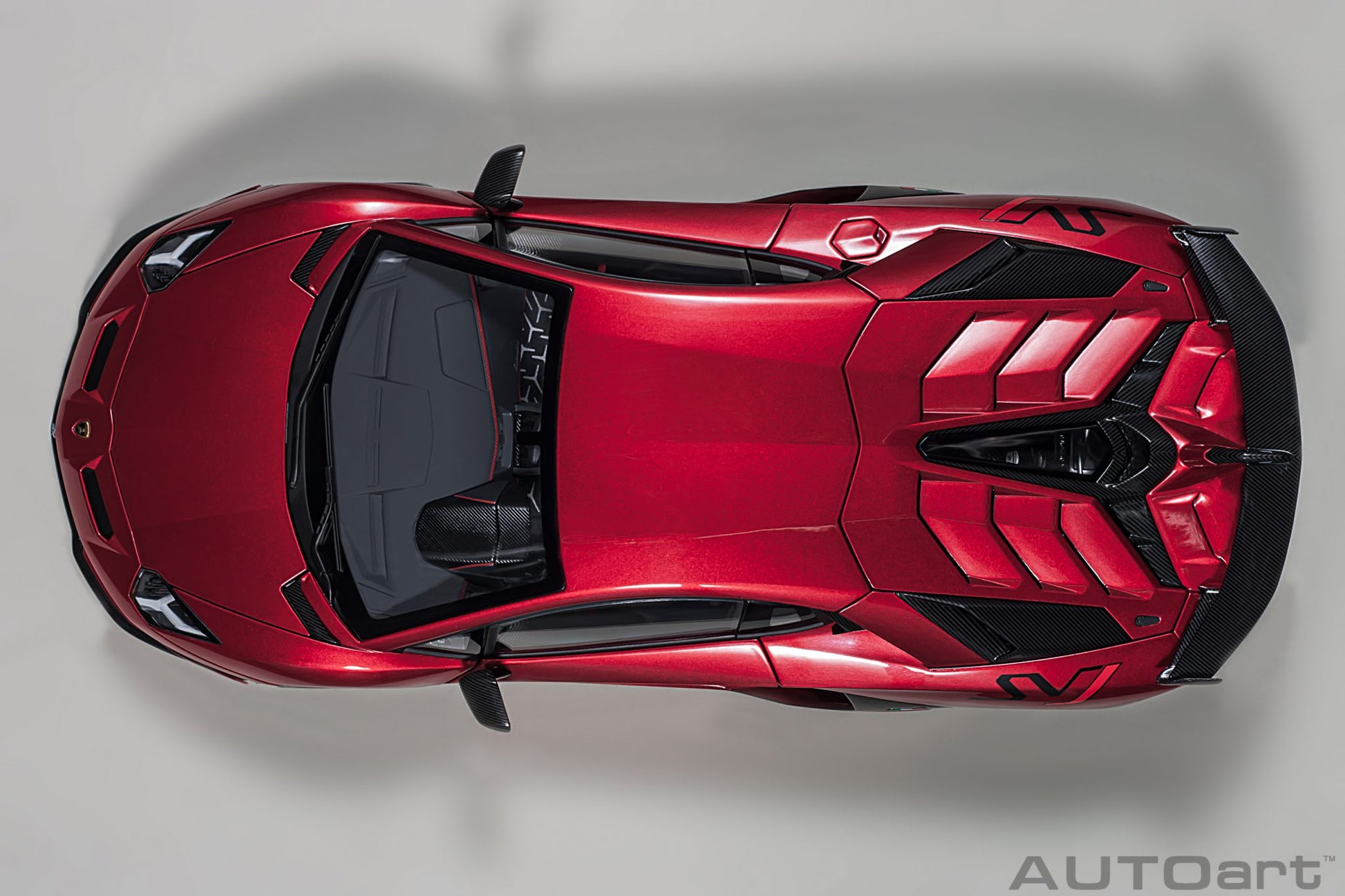 1:18 Lamborghini Aventador SVJ - Rosso Efesto/Metallic Red - AUTOart - 79177
