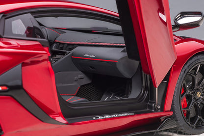 1:18 Lamborghini Aventador SVJ - Rosso Efesto/Metallic Red - AUTOart - 79177