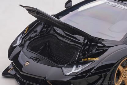 1:18 Lamborghini Aventador - Liberty Walk LB-Works Limited Edition - Gloss Black /Gold Accents - AUTOart - 79184