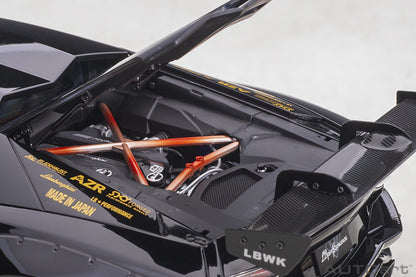 1:18 Lamborghini Aventador - Liberty Walk LB-Works Limited Edition - Gloss Black /Gold Accents - AUTOart - 79184