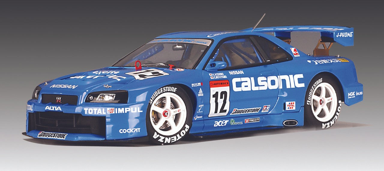 1:18 Nissan R34 Skyline GTR #12 - 2001 - Japan Grand Touring Car Championship - Calsonic Team Impul - Kazuyoshi Hoshino - AUTOart - 80176