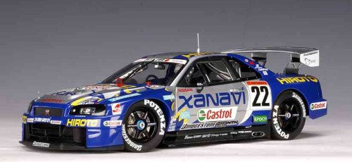 1:18 Nissan R34 Skyline GTR #22 Xanavi Hiroto - 2001 - Japan Grand Touring Car Championship - AUTOart - 80177