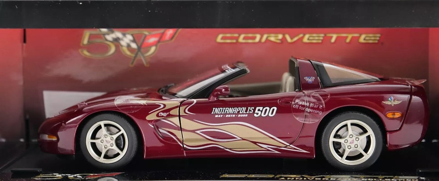 1:18 Chevrolet Corvette (Indianapolis 500 Pace Car) - 50th Anniversary - 2002 - AUTOart - 80206