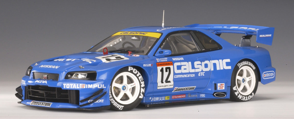 1:18 Nissan R34 Skyline GTR #12 Calsonic - 2002 - Japan Grand Touring ...