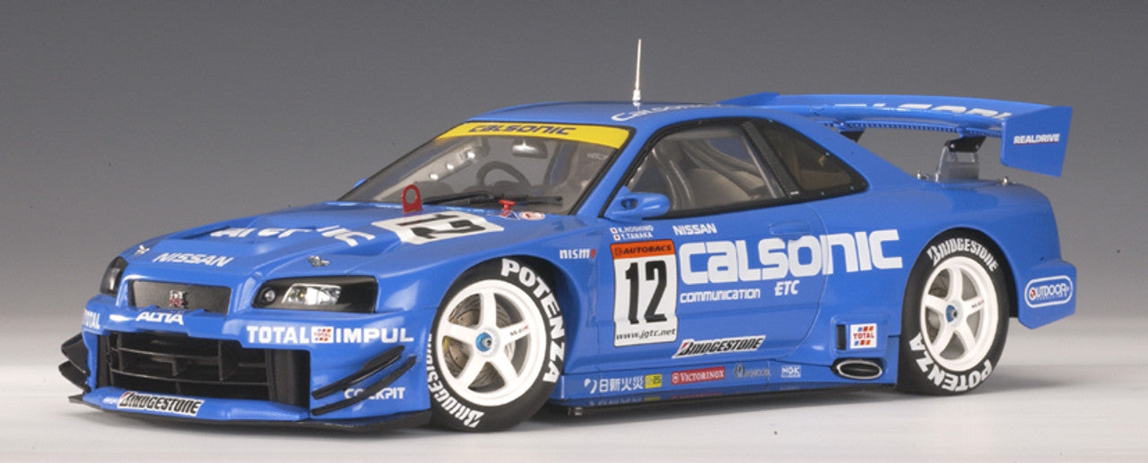 1:18 Nissan R34 Skyline GTR #12 Calsonic - 2002 - Japan Grand Touring Car Championship - AUTOart - 80276