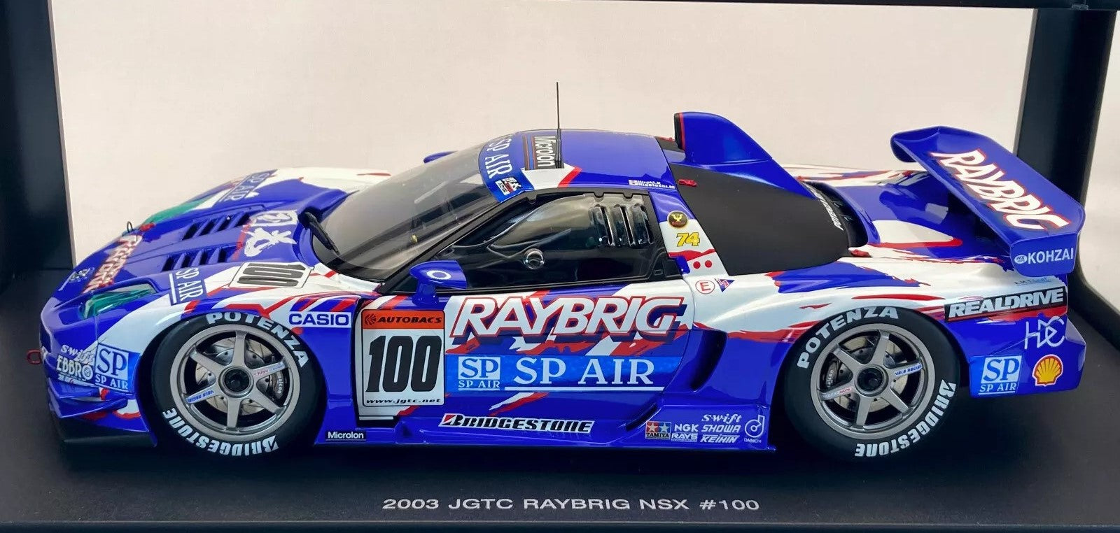1:18 Honda NSX #100 Raybrig - 2003 - Japan Grand Touring Car Championship - AUTOart - 80398
