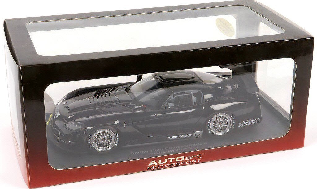1:18 Dodge Viper Competition Coupe - Plain Body Version - 2004 - Black - AUTOart - 80421