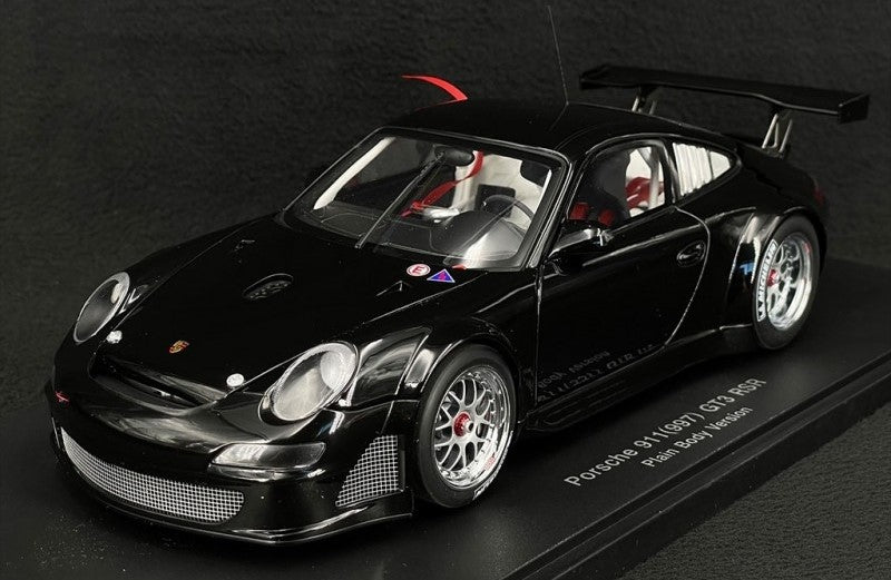 1:18 Porsche 911 (997) GT3 RSR Plain Body Version - Black - AUTOart - 80787