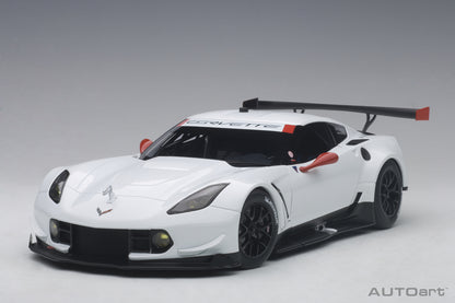 1:18 Chevrolet Corvette C7.R - Plain Colour Version - White /Red Accents - AUTOart - 81650
