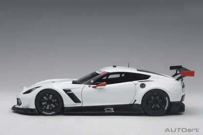 1:18 Chevrolet Corvette C7.R - Plain Colour Version - White /Red Accents - AUTOart - 81650