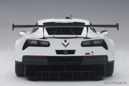 1:18 Chevrolet Corvette C7.R - Plain Colour Version - White /Red Accents - AUTOart - 81650