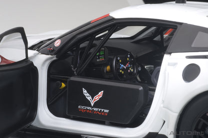 1:18 Chevrolet Corvette C7.R - Plain Colour Version - White /Red Accents - AUTOart - 81650