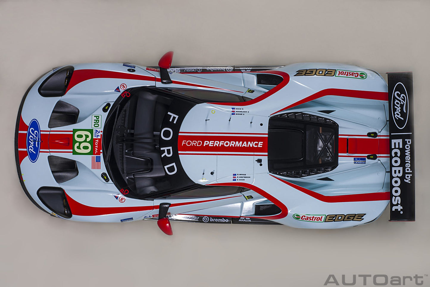 1:18 Ford GT #69 - 2019 - Lemans - Ford Chip Ganassi Team - Ryan Briscoe - AUTOart - 81913