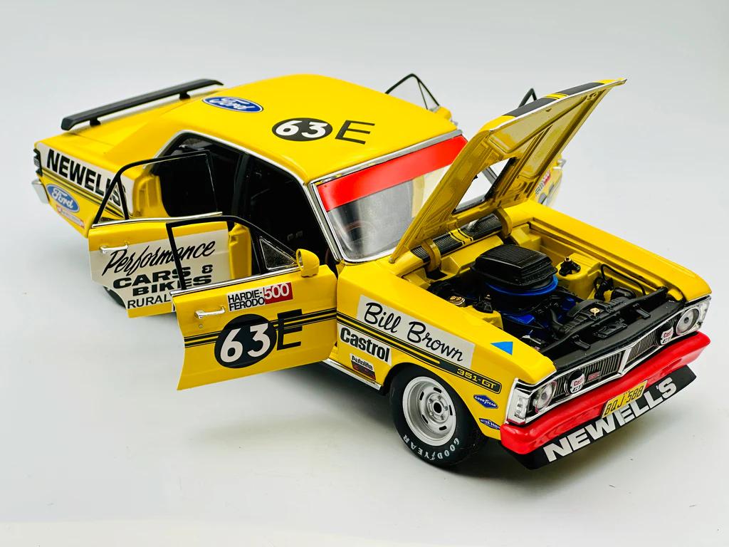 1:18 Ford XY Falcon GTHO #63E - Rollover car - 1971 - Bathurst - FF Newell & Son - Bill Brown - AUTOart - 87112
